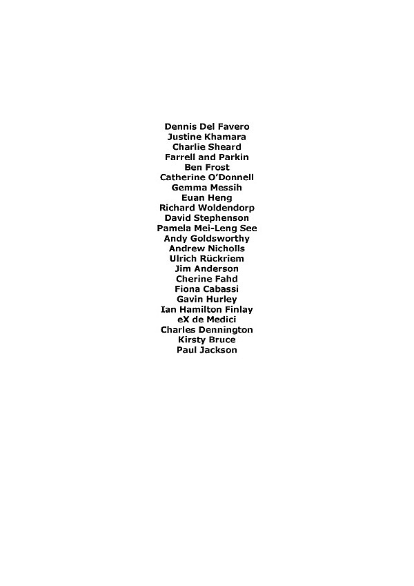  Unknown, Art with Paper 2009 - Artists' list