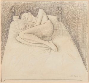 Study for Nude on a Black Bed
