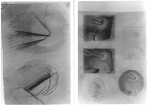 Frank Hinder, Aircraft shadow - prelim. drawings