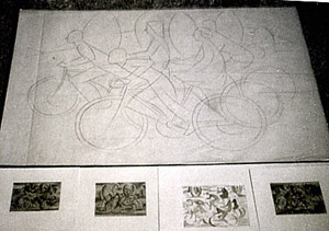 Cycling to left -outline plus four studies