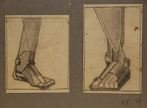 Foot studies - two feet