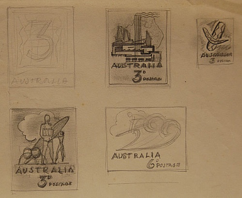 Frank Hinder, Postage stamps