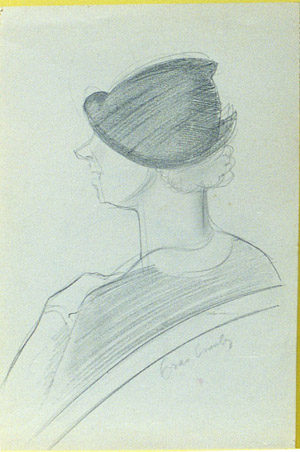 Grace Crowley - profile with hat