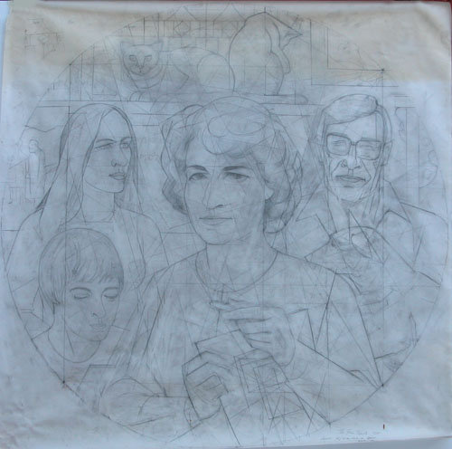 Frank Hinder, Study for The Free family