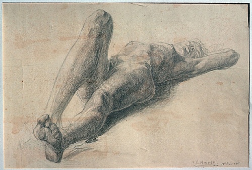 Frank Hinder, Reclining female nude