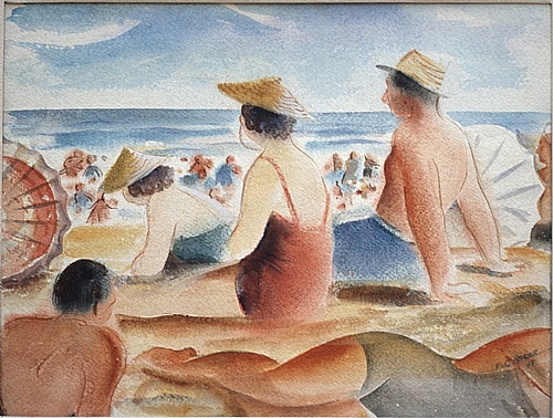 Frank Hinder, Beach