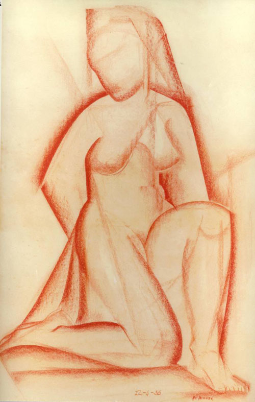 Frank Hinder, Seated nude
