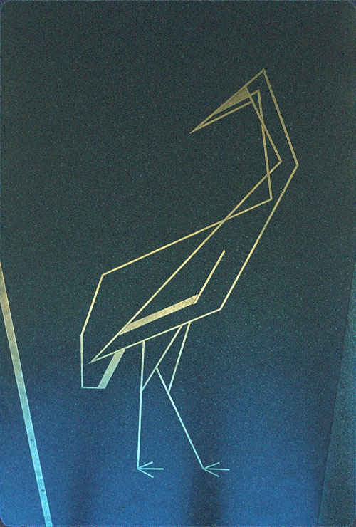 Frank Hinder, University House, Canberra, floor - bird