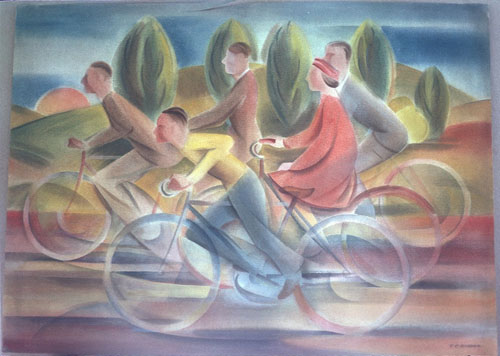 Frank Hinder, Cyclists, Canberra