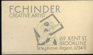 Artist's business card