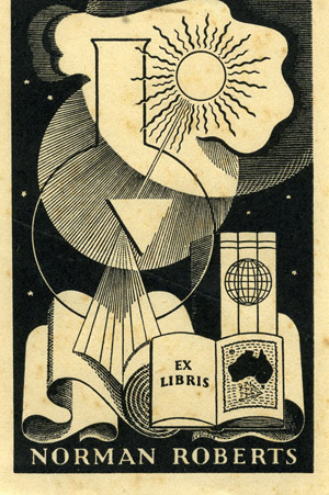 Bookplate for Norman Roberts