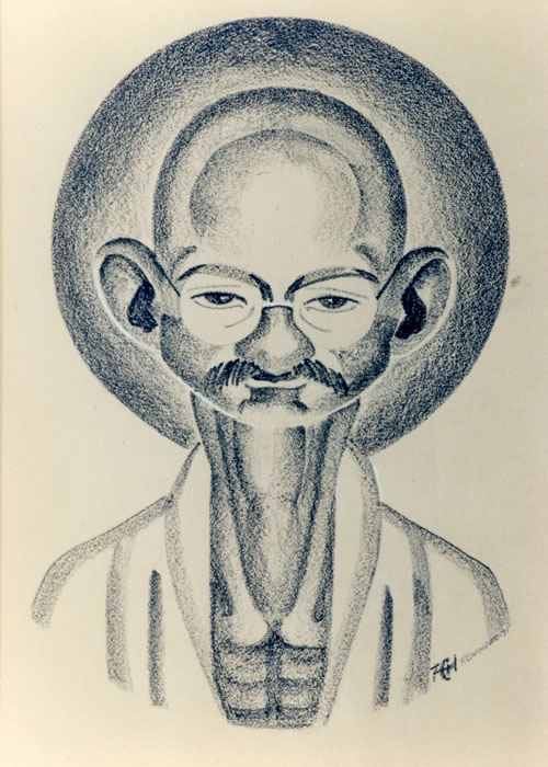 Frank Hinder, Mahatma Gandhi