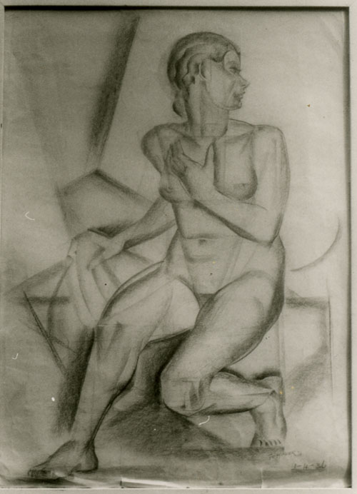 Frank Hinder, Seated nude