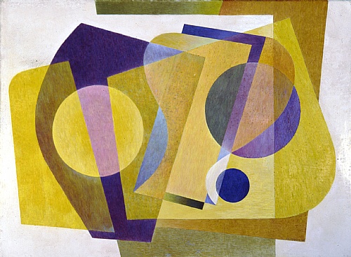 Frank Hinder, Yellow Abstract (Painting no 1 1948)