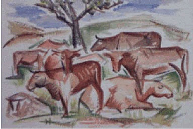 Frank Hinder, Rest - [Cows at Canberra ACT]