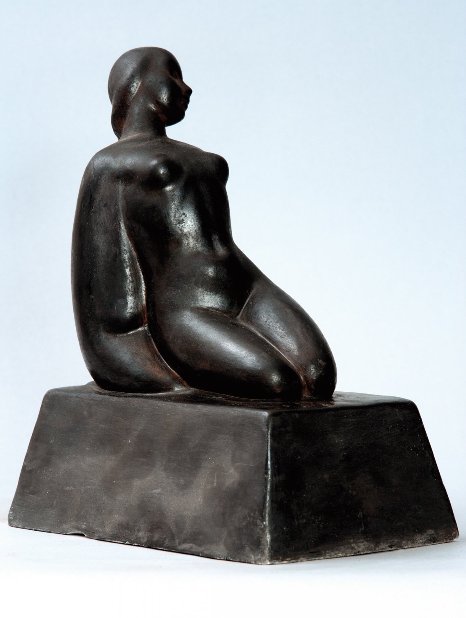 Seated Nude with Cloak