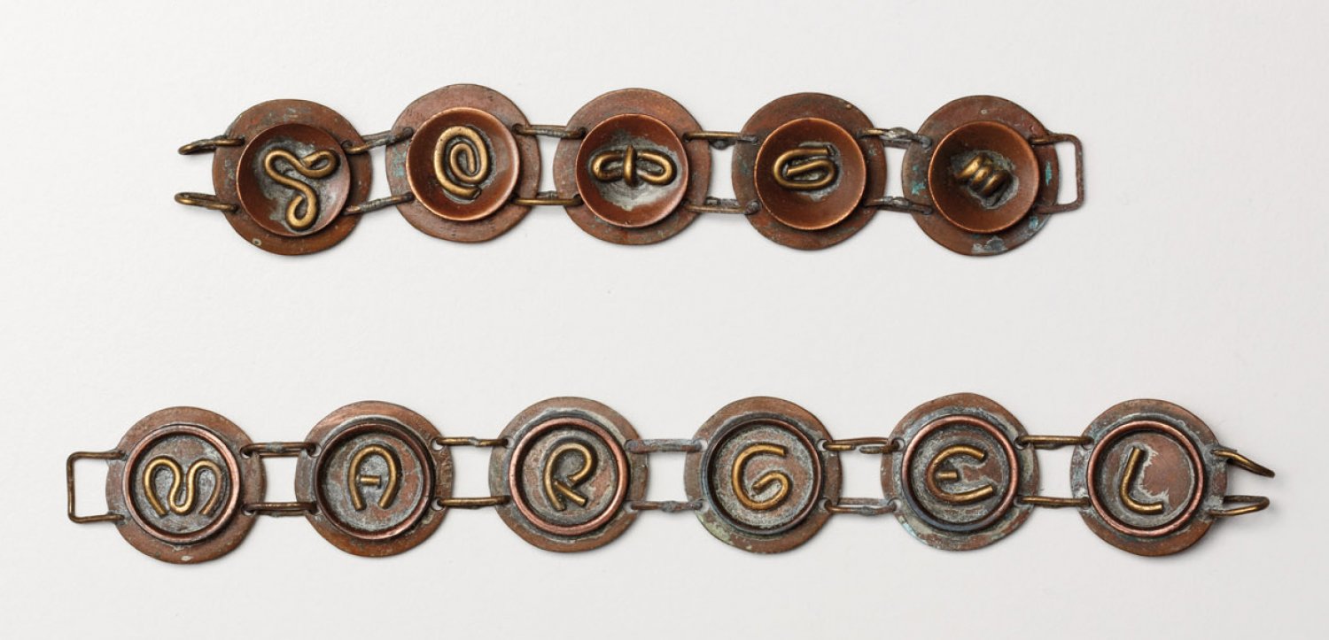 Two copper bracelets
