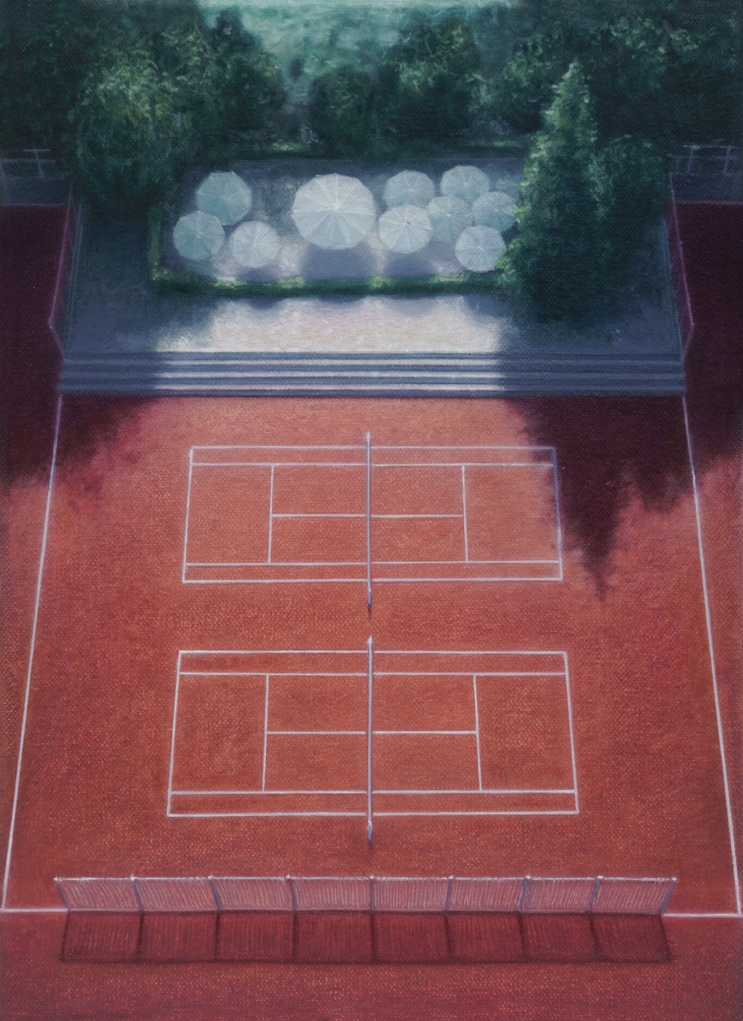 Melanie Siegel, Untitled (Tennis Court)