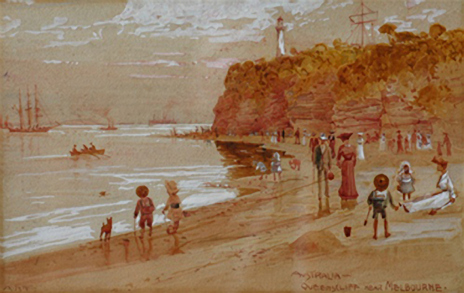 Australia – Queenscliff near Melbourne c 1885