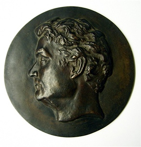 Portrait medallion of William Charles Wentworth 