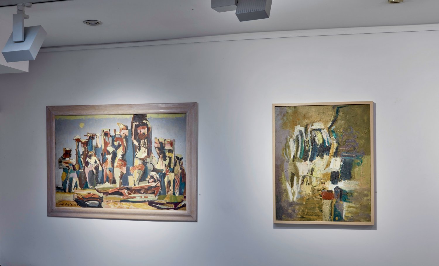 Carl Plate - Moving into Abstraction - Paintings from the 1950s installation 