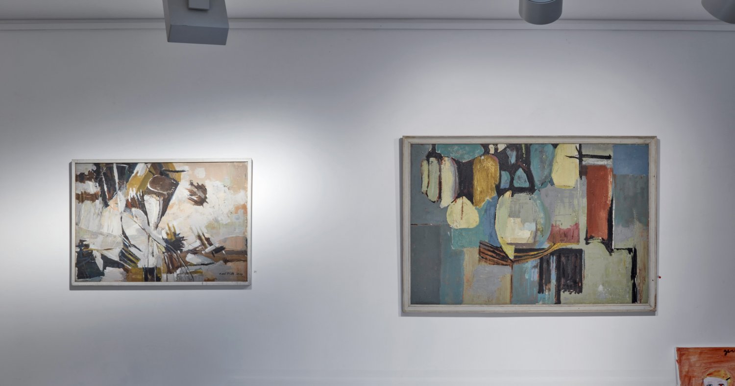 Carl Plate - Moving into Abstraction - Paintings from the 1950s installation 
