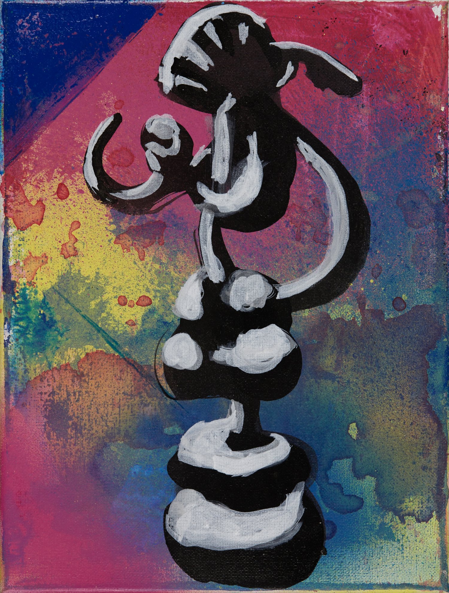 Design for a sculpture, within a feigned frame