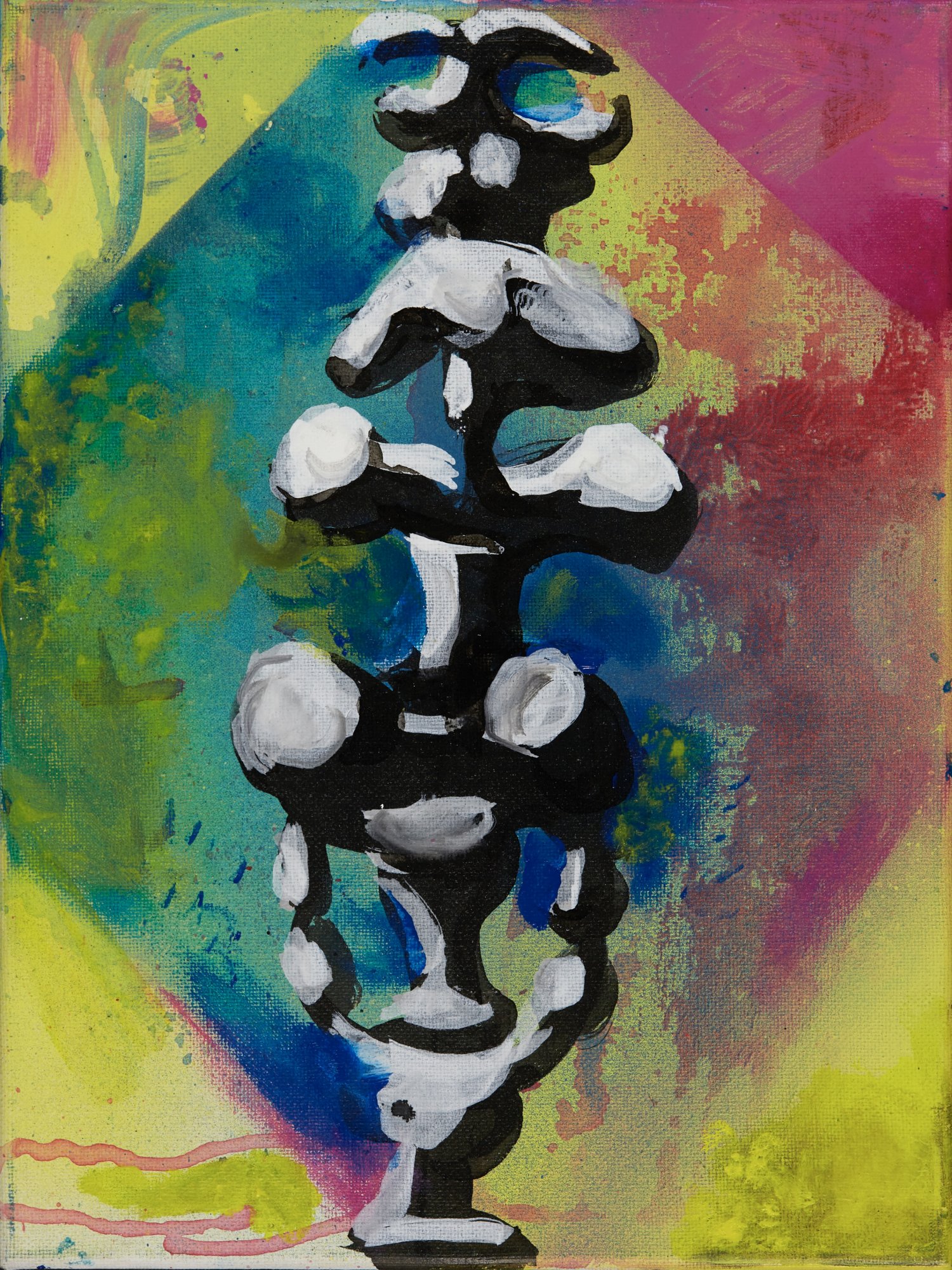 Design for a sculpture, within a feigned frame