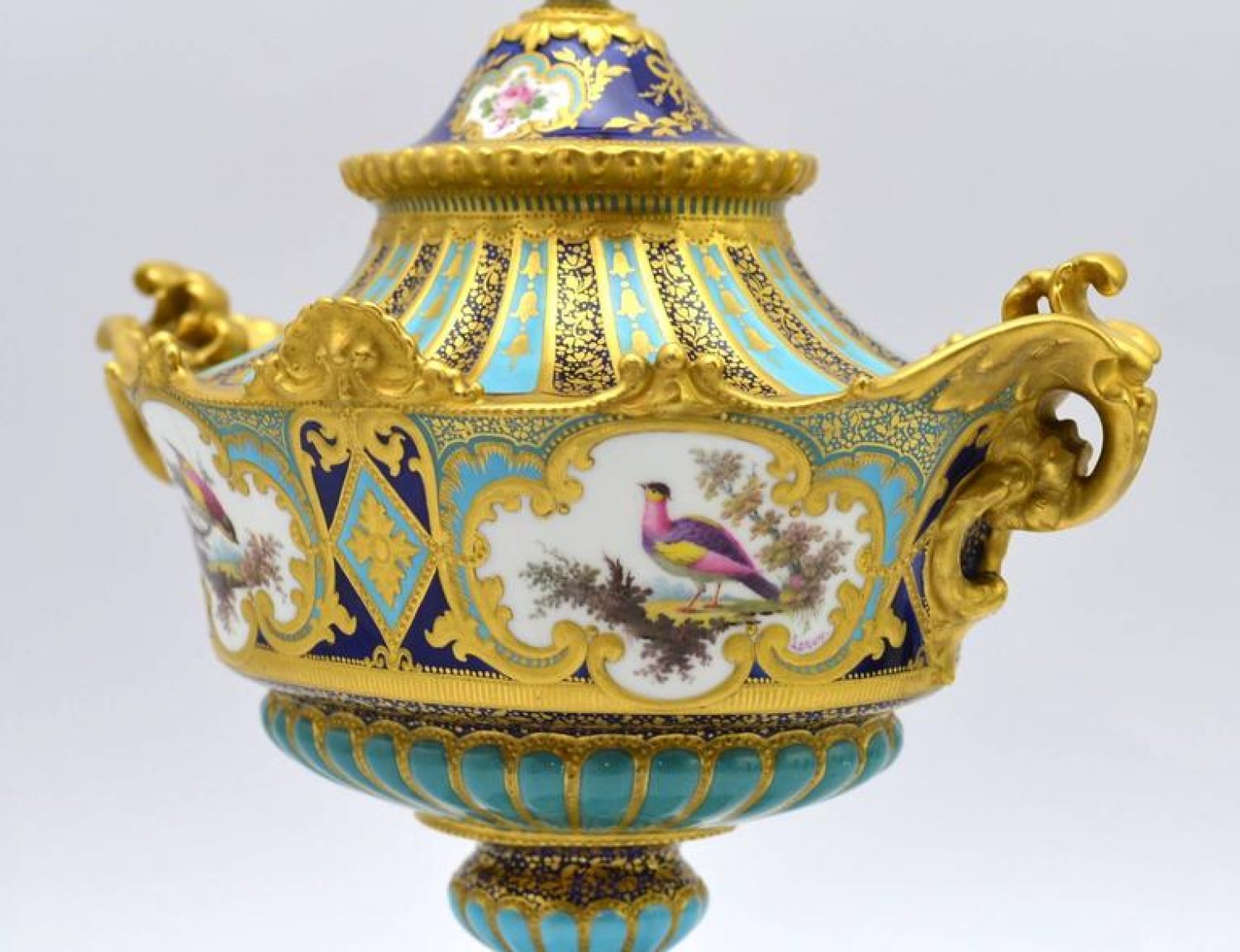 A fine and rare Royal Crown Derby vase, by Desire Leroy 1897