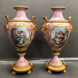 Pair of Sevres style Vases