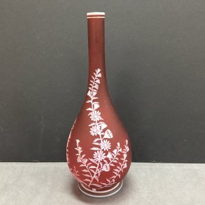 Thomas Webb Cameo Glass Vase