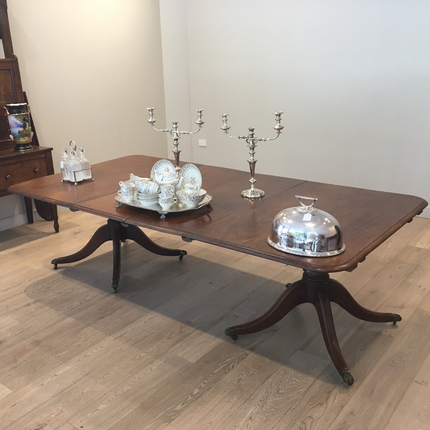 George 111 Mahogany Twin Pedestal Dining Table