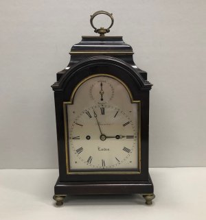 A Fine George IV Mahogany Cased 8 Day Hour Striking Bracket Clock