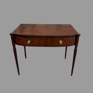A George III Mahogany Bow Fronted Side Table