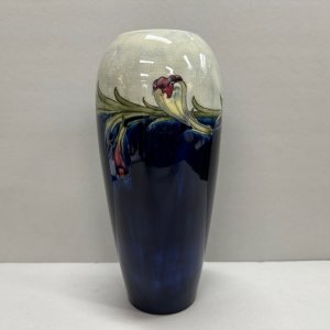 An Early William Moorcroft 'Pansy' Pattern Vase