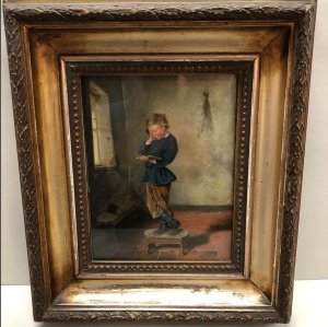 A 19th Century English Oil on Board Painting