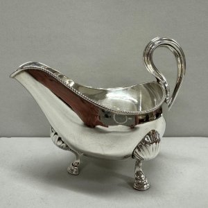 A George III Sterling Silver Sauce Boat 
