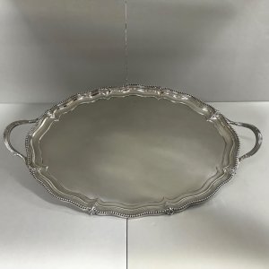 A Sterling Silver Two Handled Tray.
