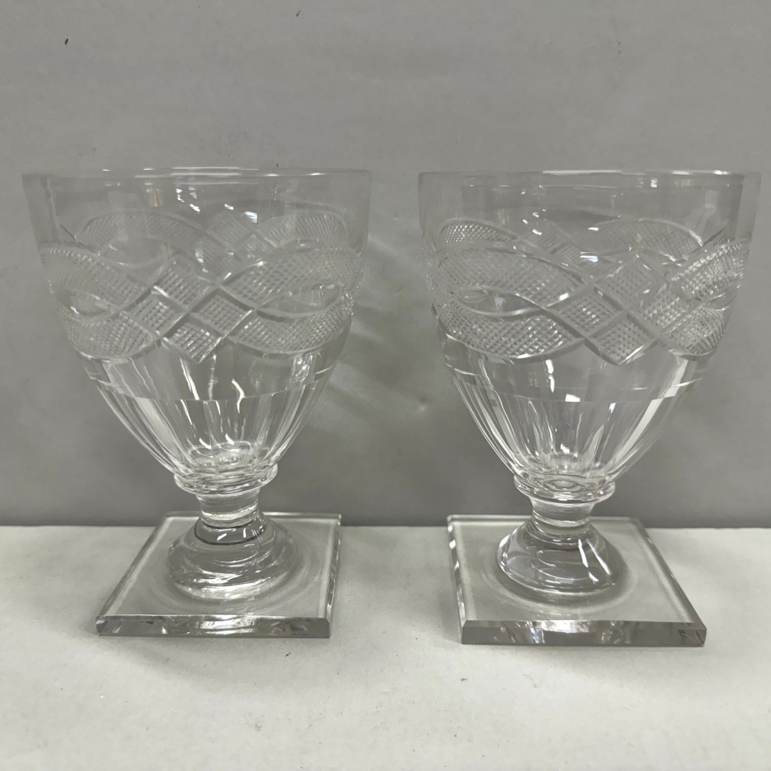 A Fine Pair of 18th Century Ovoid Bowl Rummers