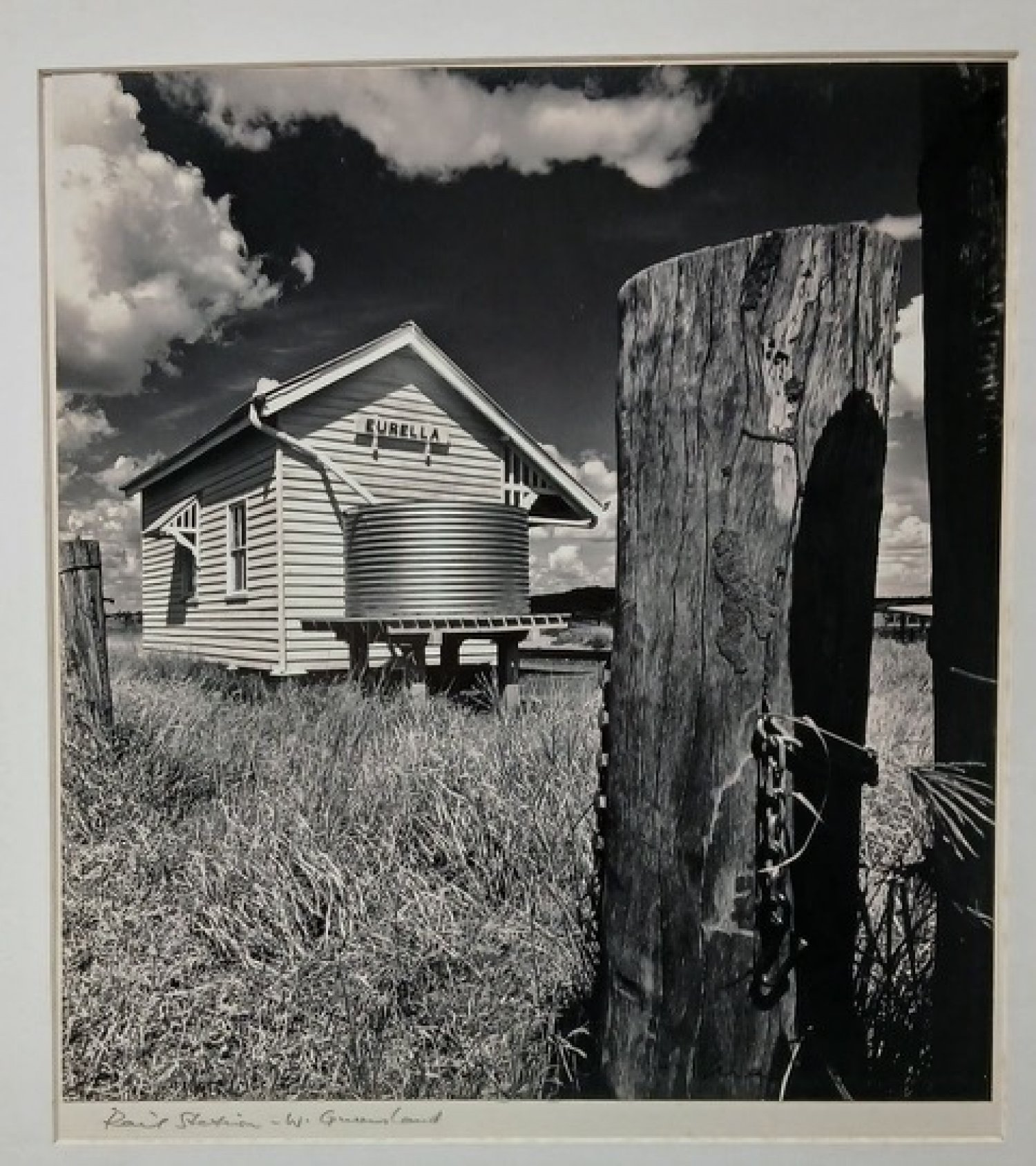 Max Dupain 'Eurella Rail Station - W. Queensland' Photograph