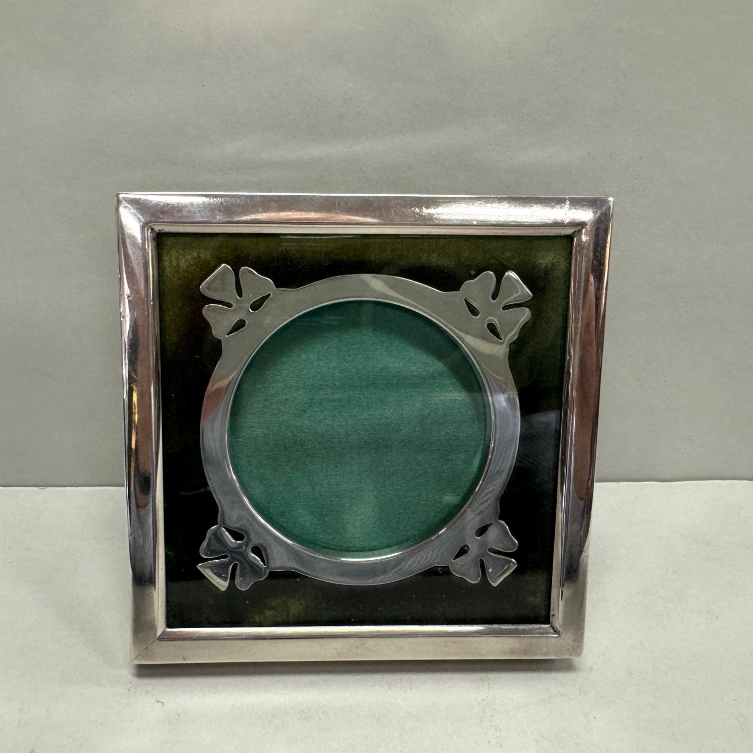 A Victorian Sterling Silver Shamrock Photograph Frame