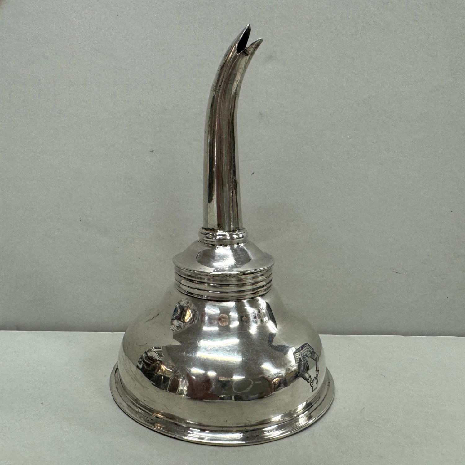 A George III Irish Sterling Silver Wine Funnel