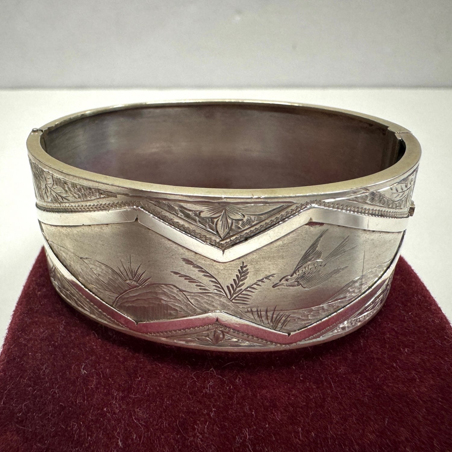 A Fine Victorian Sterling Silver Bangle