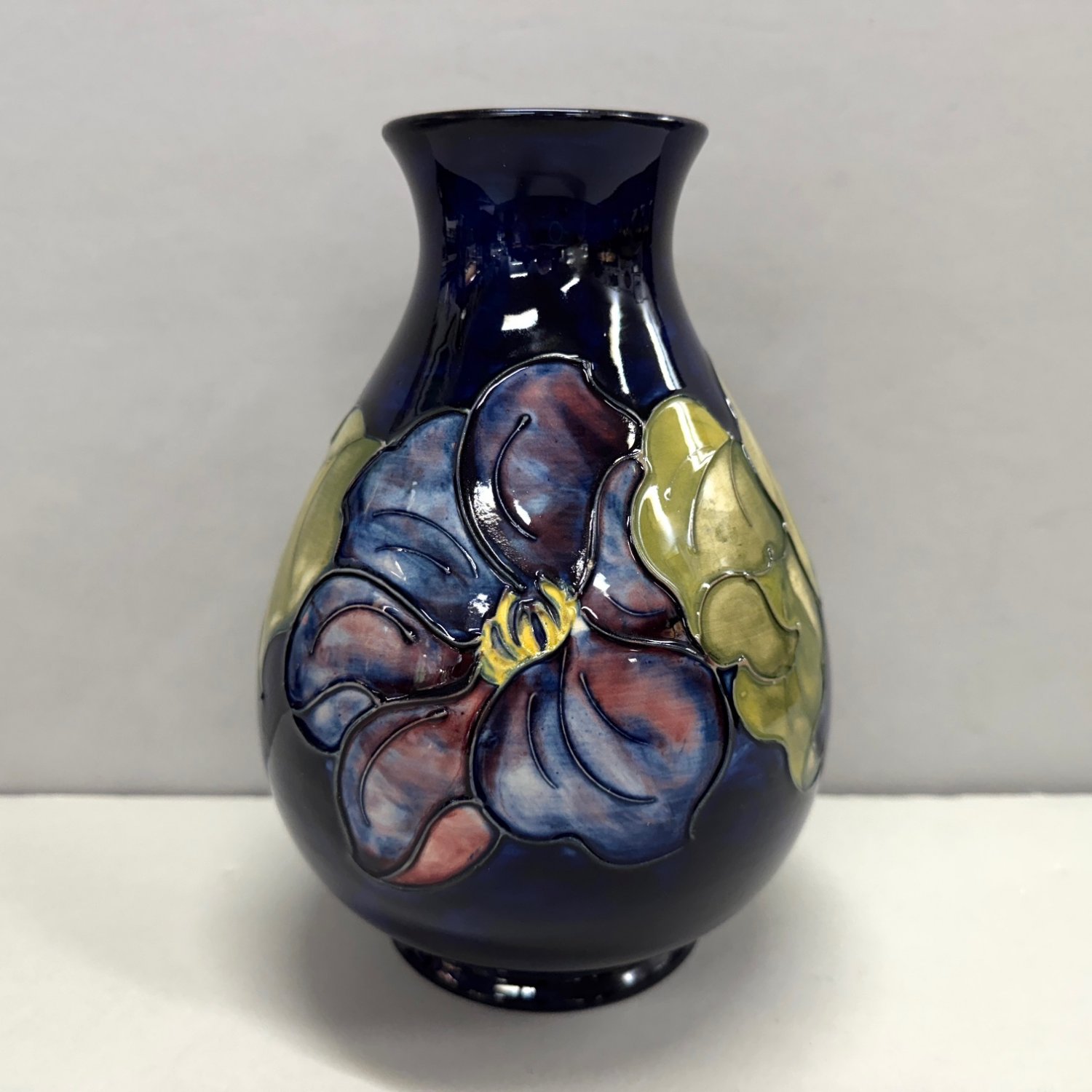 A Walter Moorcroft 'Clematis' Pattern Vase