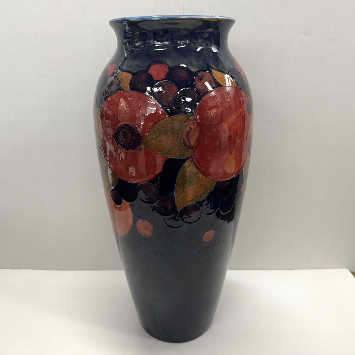 A Fine William Moorcroft Exhibition Quality 'Pomegranate' Pattern Cylindrical Vase