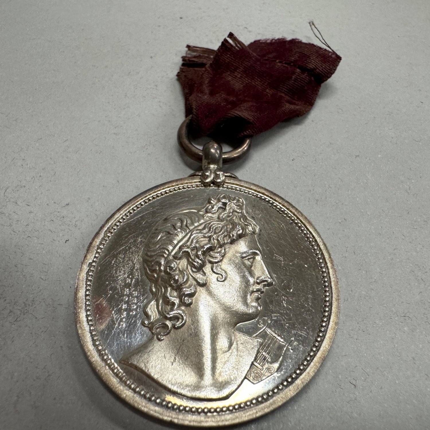 A 19th Century Sterling Silver Royal Academy of Music Medallion 