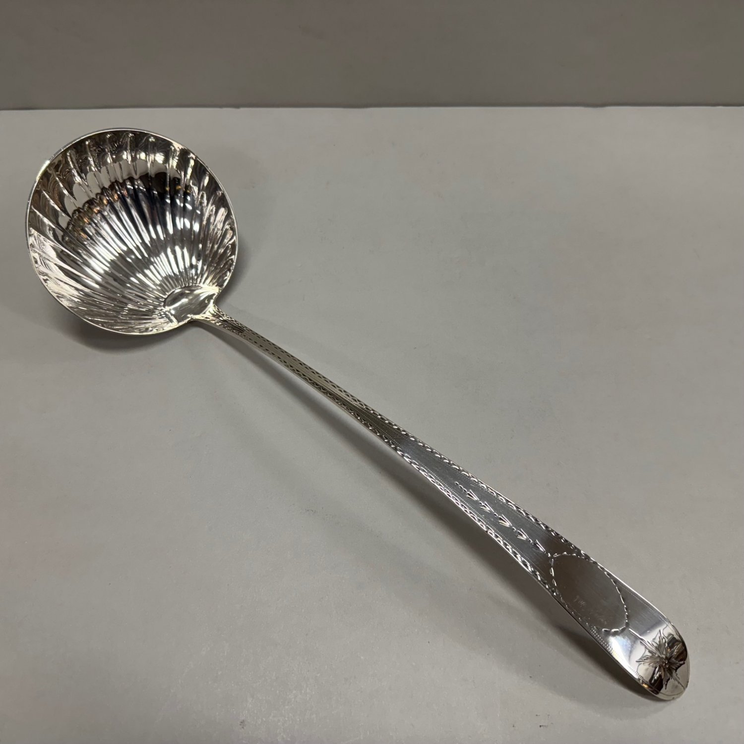An Irish George III Sterling Silver Soup Ladle,