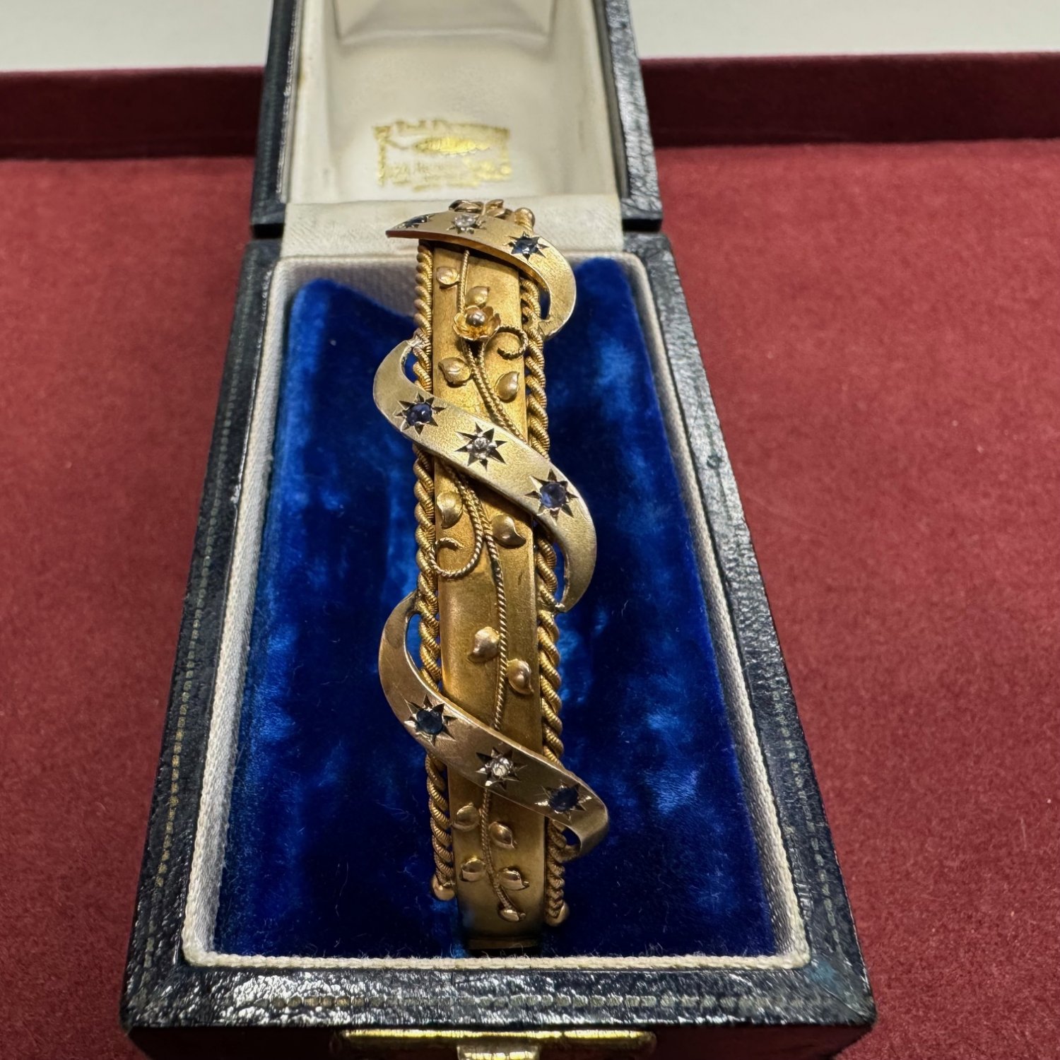  9ct. Gold Filigree Bangle