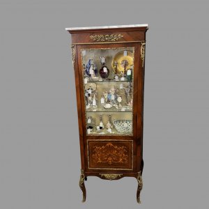 Vitrine With Marble Top and Gilt Bronze Mounts