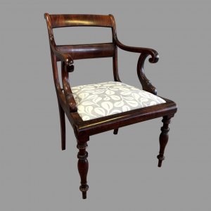 George IV Mahogany and Beech Armchair